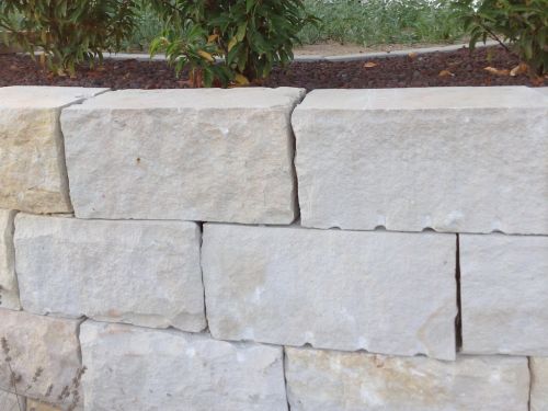 Sandstein Mauersteine gesägt, Bruchsteine, Sandsteinmauer